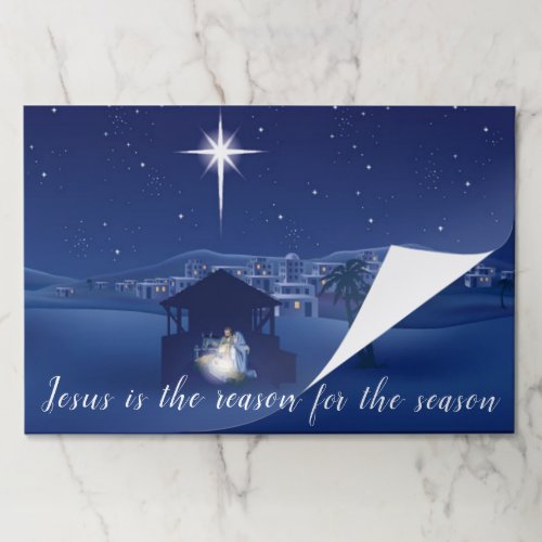 Nativity Jesus is the reason Paper Placemat