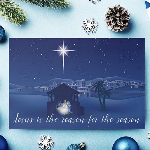 Nativity Jesus is the reason Paper Placemat