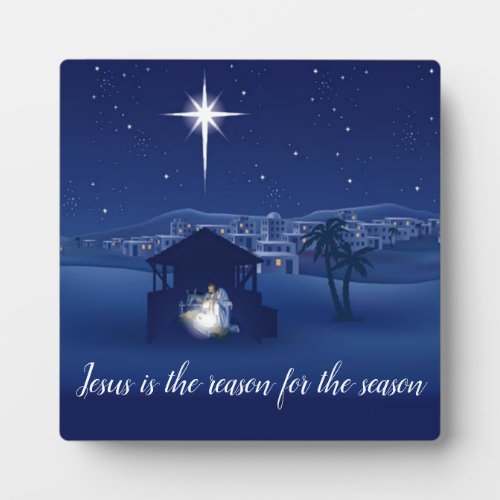 nativity Jesus is the reason Plaque