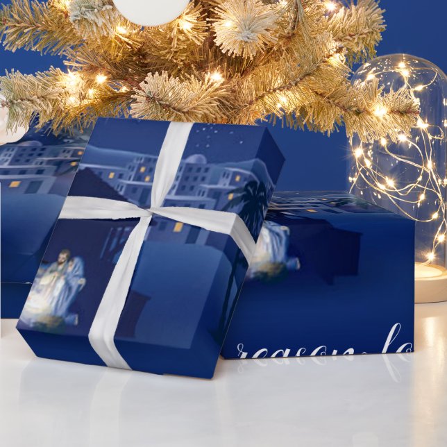 Nativity Jesus is the reason Wrapping Paper (Holidays)