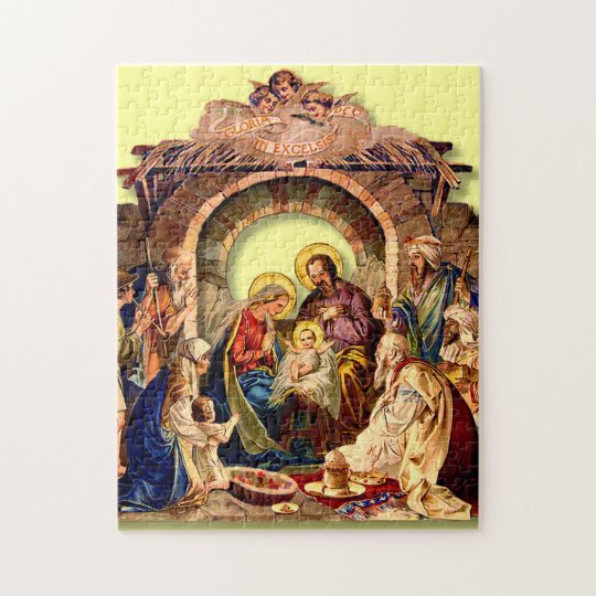 NATIVITY JIGSAW PUZZLE | Zazzle.com