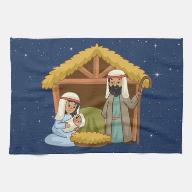 Nativity Kitchen Towel (Horizontal)