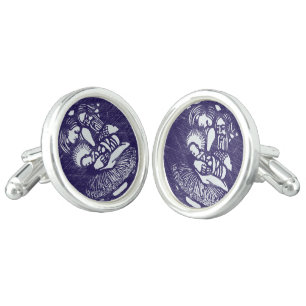 Nativity Letterpress Medallion Cufflinks