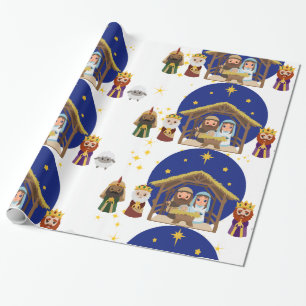Nativity Manger  Wrapping Paper