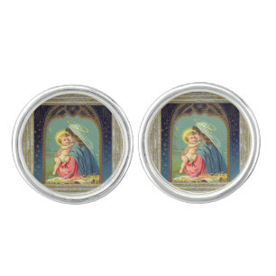Nativity Mary And The Baby Jesus Cufflinks