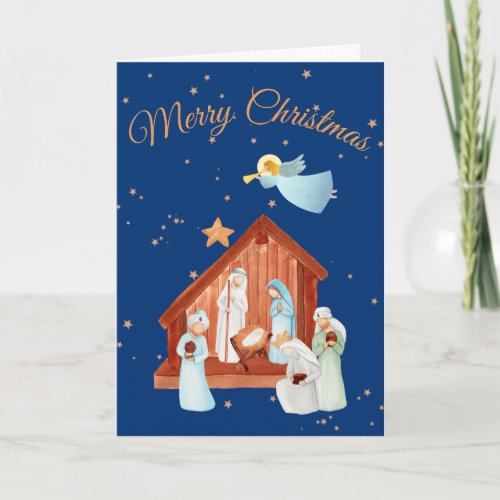 Nativity Merry Christmas Card