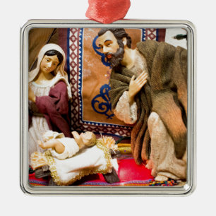 Nativity Metal Ornament