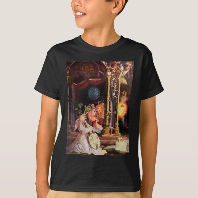 NATIVITY,MUSIC MAKING ANGELS - MAGIC OF CHRISTMAS T-Shirt (Front)