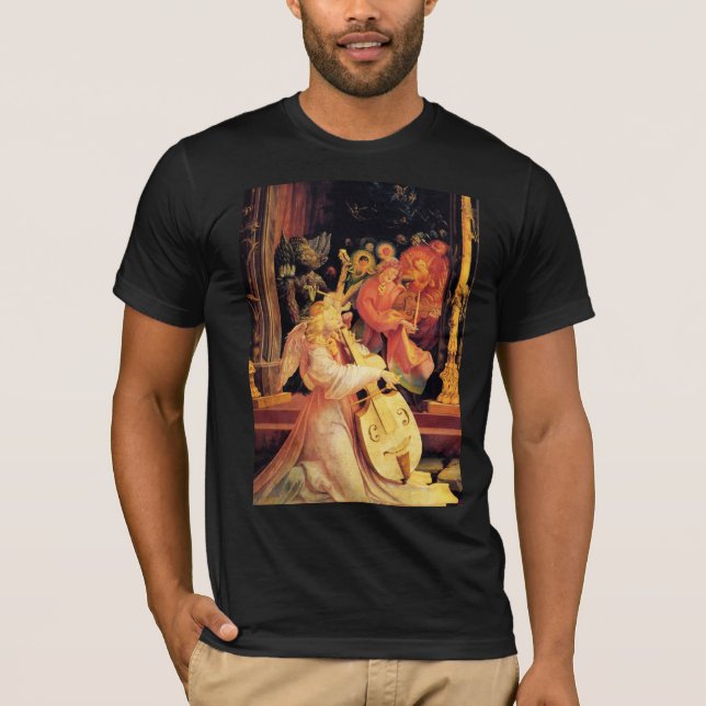 NATIVITY,MUSIC MAKING ANGELS Magic of Christmas T-Shirt (Front)