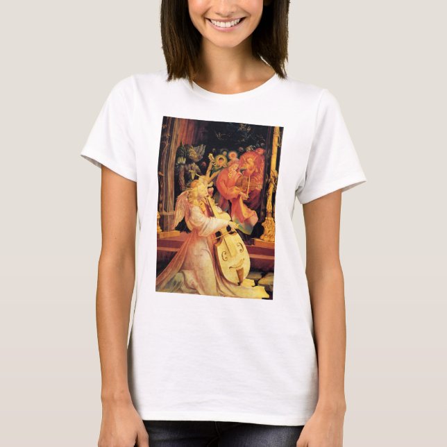 NATIVITY,MUSIC MAKING ANGELS Magic of Christmas T-Shirt (Front)