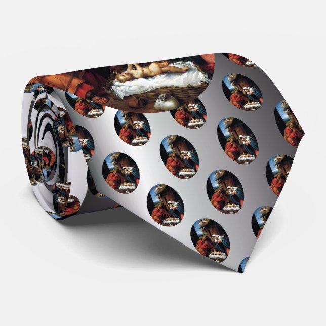Nativity Neck Tie (Rolled)