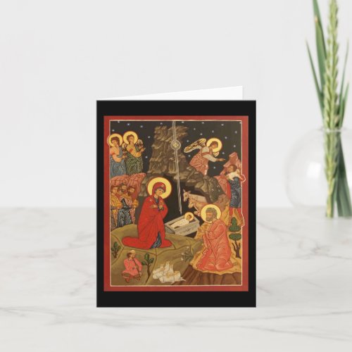 Nativity of Christ  Blank Holiday Card