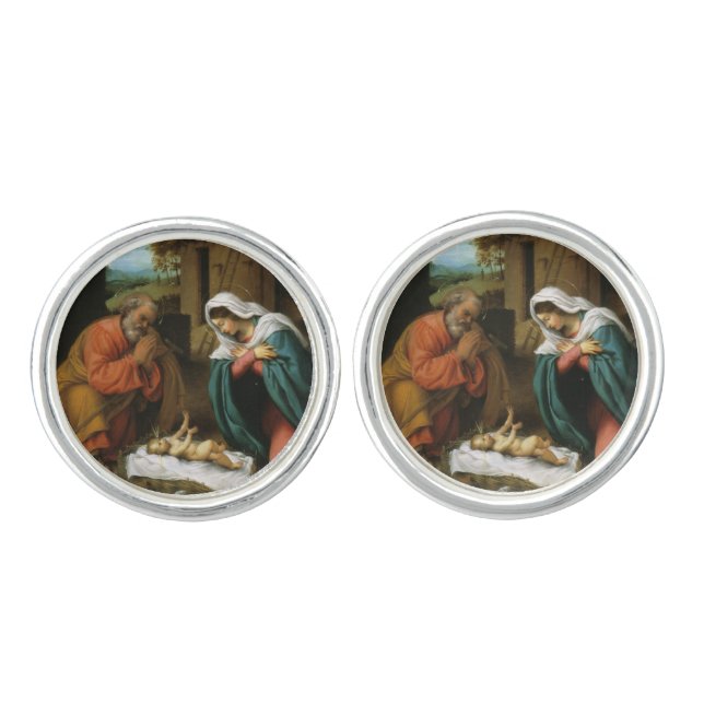 Nativity of Christ Cufflinks (Front)