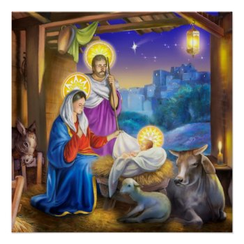 Nativity Of Christ Poster by patrickhoenderkamp at Zazzle