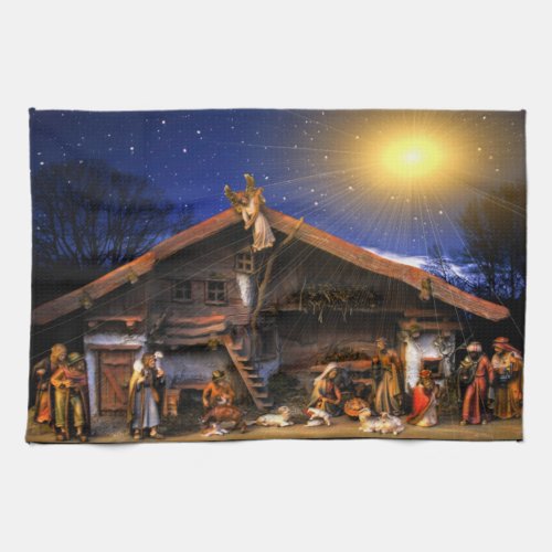 Nativity of Jesus Christ Kitchen Towel