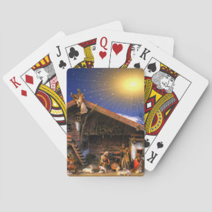 Nativity of Jesus Christ Poker Cards