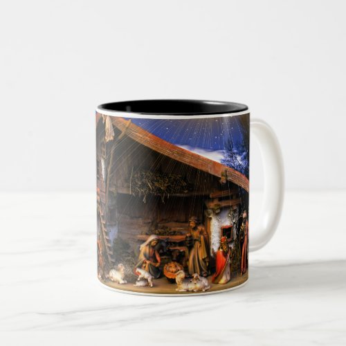 Nativity of Jesus Christ Two_Tone Coffee Mug