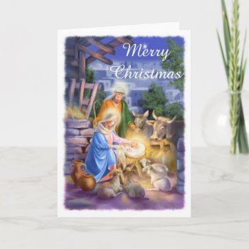 Nativity Of Jesus Holiday Card by patrickhoenderkamp at Zazzle