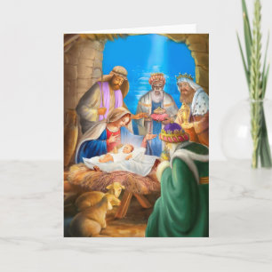 Nativity of Jesus x-mas image for christmas cards