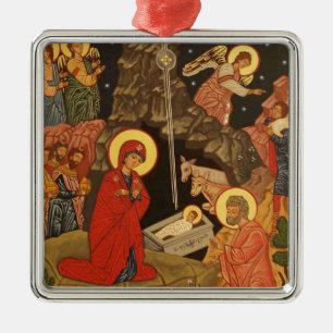 Nativity of Our Lord and Savior Jesus Christ Metal Ornament