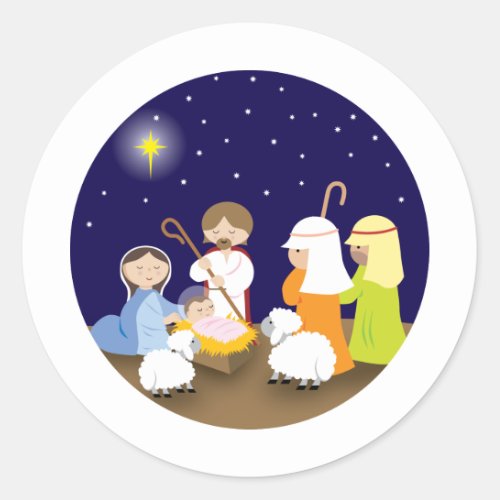 Nativity of the Lord Classic Round Sticker