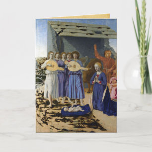 NATIVITY Old Irish Christmas Blessing Parchment Holiday Card