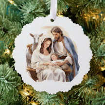 Nativity Ornament Card and Decor