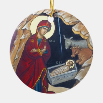 Nativity Ornament - Customize The Back. by Ancient_Greetings at Zazzle