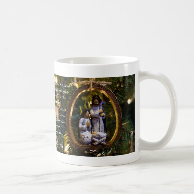 Nativity Ornament Isiah Seven Fourteen Coffee Mug (Right)