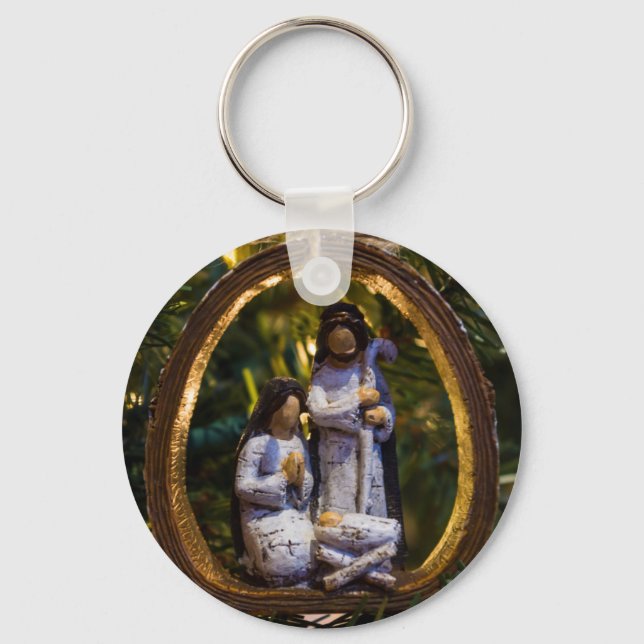Nativity Ornament Keychain (Front)