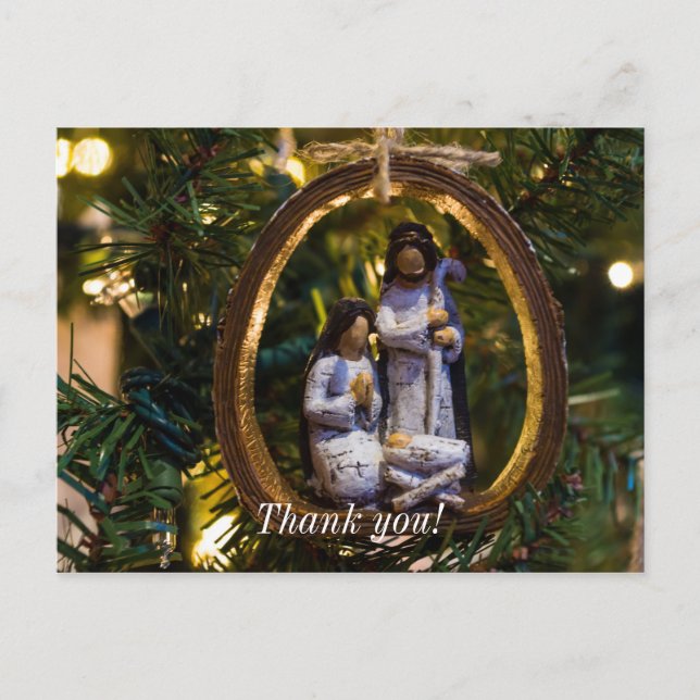 Nativity Ornament Postcard (Front)
