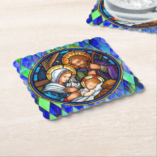 Nativity paper coaster