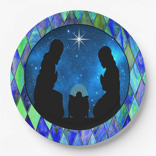Nativity  paper plates (Front)