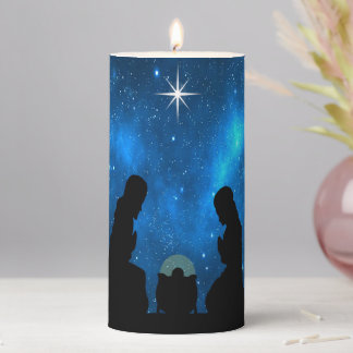 Nativity Pillar Candle