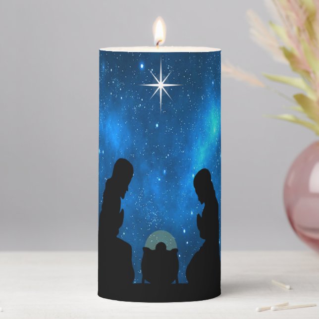 Nativity Pillar Candle (In Situ)