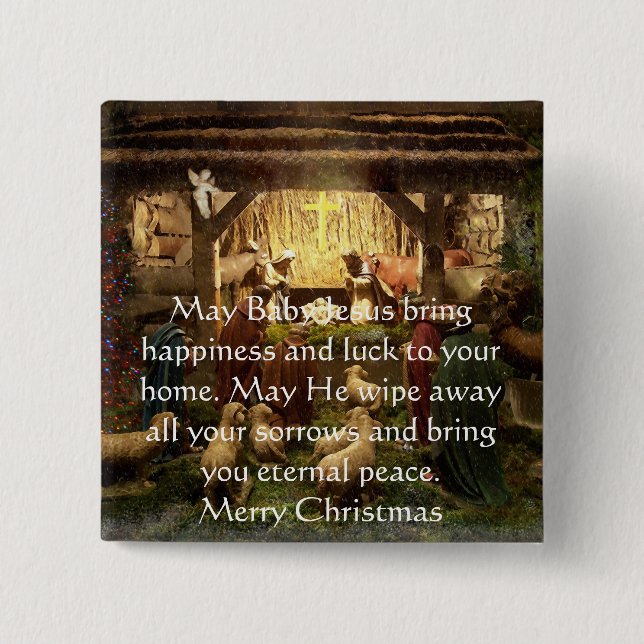 Nativity Pinback Button (Front)