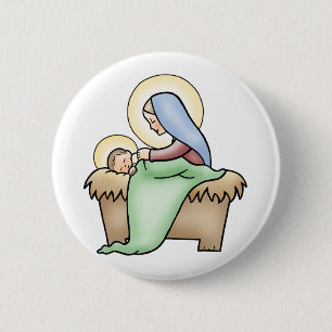 Nativity Pinback Button