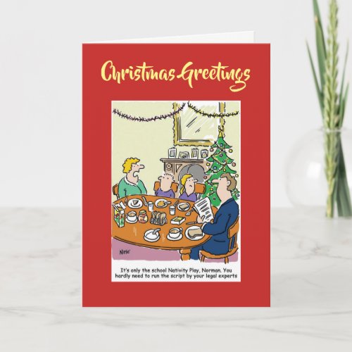 Nativity Play Script Lawyers Christmas Card