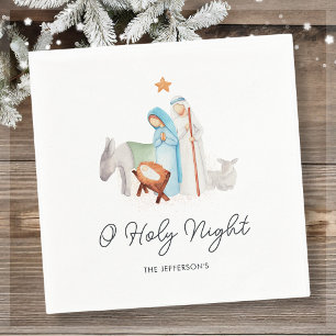 Nativity Religious Christmas  Napkins