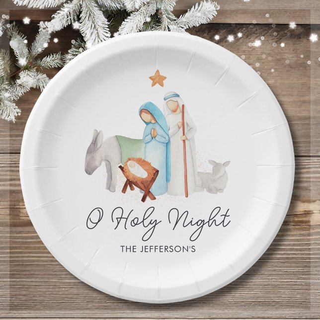 Nativity Religious Christmas  Paper Plates (Creator Uploaded)