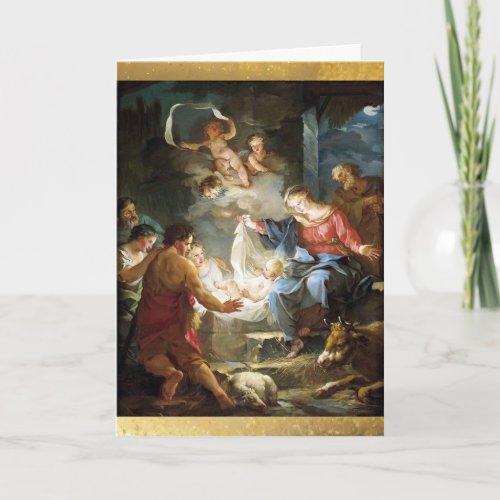 Nativity Religious Template Card