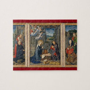 Nativity Scene Baby Jesus Religious Christmas Jigsaw Puzzle
