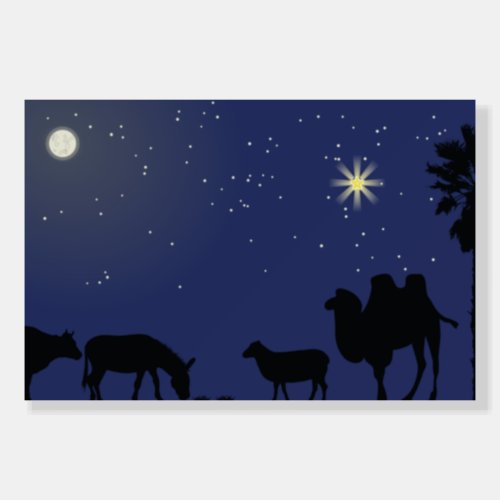 Nativity Scene Backdrop for Christmas Display Foam Board