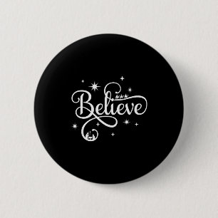 Nativity Scene Believe Christian Family Merry Chri Button