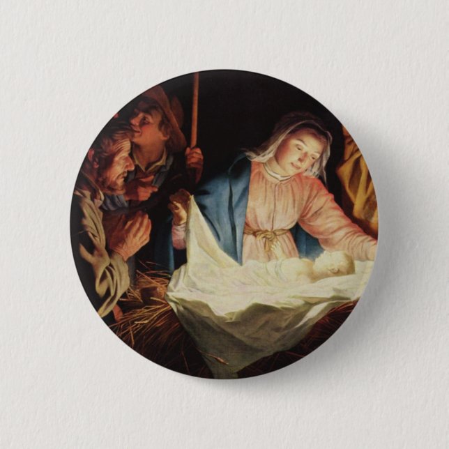 Nativity Scene Button (Front)