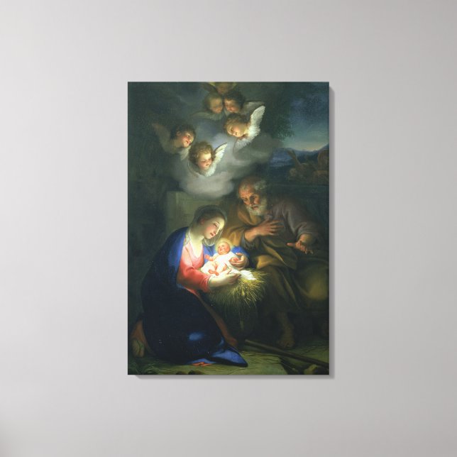 Nativity Scene Canvas Print (Front)