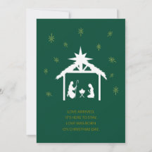 Nativity Scene Christmas Card