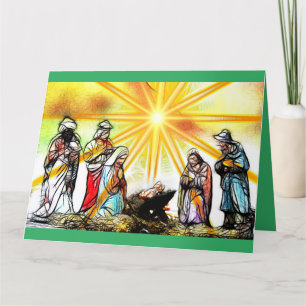 Nativity Scene Christmas Card