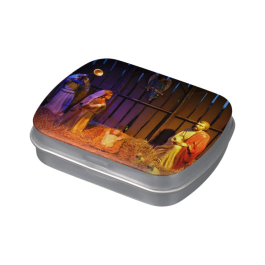 Nativity Scene Christmas Display in Washington DC Jelly Belly Tin (Side)