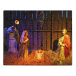 Nativity Scene Christmas Display in Washington DC Jigsaw Puzzle